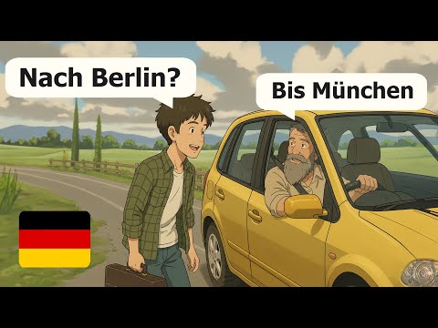 Learn German through Dialogues (A1-A2): 10 Simple Conversations on the Road