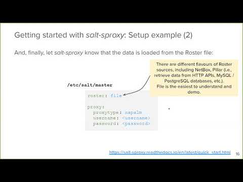 iNOG::14v (3) Automating Networks Using Salt, Without Running Proxy Minions