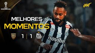 NEYMAR MARCA, MAS SANTOS APENAS EMPATA NA CONMEBOL SUDAMERICANA!