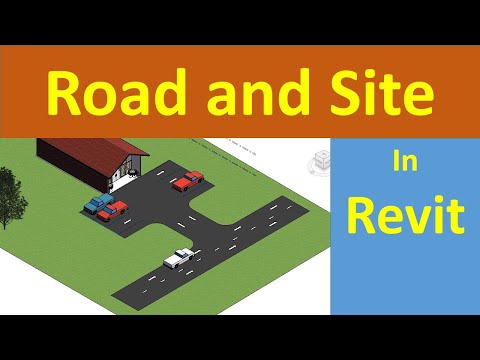 Road and site plan in Revit