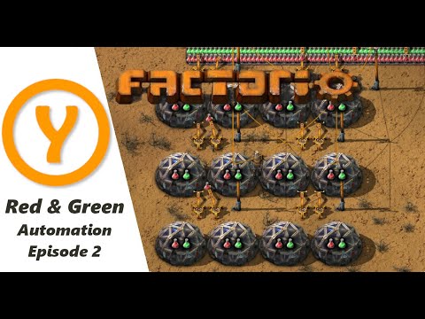 Factorio 1.0 Beginner Guide / Tips / How to! Episode 2! Red and Green Automation