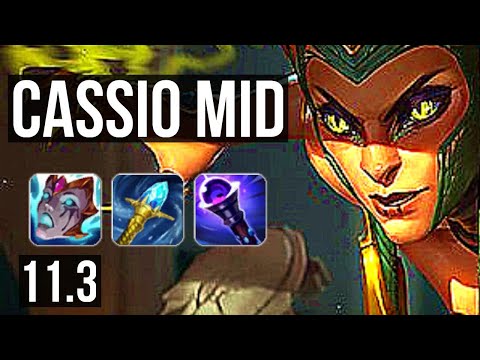 CASSIOPEIA vs RUMBLE (MID) | 6 solo kills, Legendary, 900K mastery, 10/4/12 | EUW Diamond | v11.3