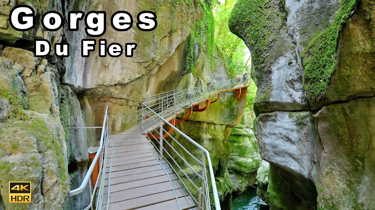 Gorges Du Fier 🇫🇷 | A Scenic Gorge Walk in france 4k 60 fps
