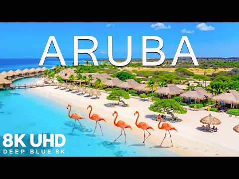 Aruba 8K Drone Footage | White Sand Beaches, Turquoise Waters & Majestic Caribbean Views UHD