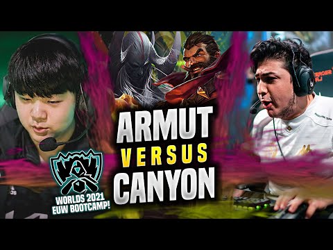 MAD ARMUT vs DK CANYON in WORLDS BOOTCAMP EUW! - MAD Armut Plays Graves TOP vs Aatrox! | Patch 11.20