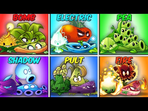 Random 6 Team Plant & Mint & Vine Battlez - Which Team Plant Will Win? - PvZ 2 Gameplay