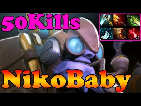 Dota 2  w33 Tinker 50 kills gameplay