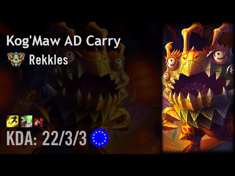 Kog'Maw AD Carry vs Jhin - Rekkles - EUW Challenger Patch 6.16