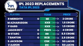 IPL 2023 - Final Replacement Players List Announced Before IPL