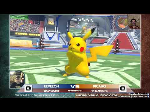 3 Eeveeon (Pikachu) vs Picano (Braixen) - Pokken at Underground - 08/29/17