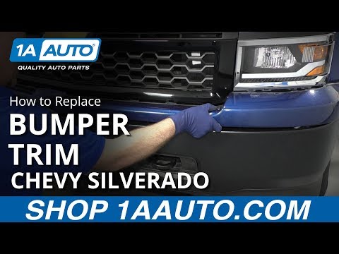 How to Remove Front Bumper Trim 14-19 Chevy Silverado