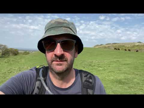 Hassocks to Shoreham by sea walk over the south downs. South of England UK