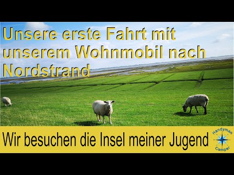 Campingplatz Nordstrand, ein sonniger Tag an der Nordsee.