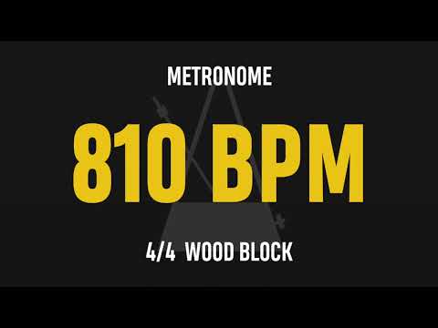 810 BPM 4/4 - Best Metronome (Sound : Wood block)