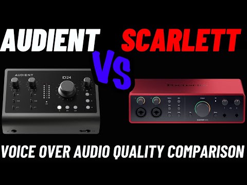 Audient Vs Scarlett audio interface sound quality comparion