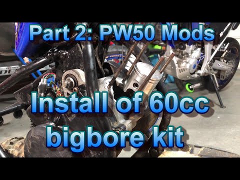 PW50 Mod, Install of 60cc Bigbore Kit