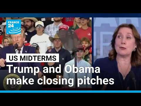 US Midterms: Donald Trump and Barack Obama make closing pitches