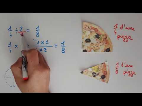 4ème Effectuer la division de deux fractions. Notion de mathématiques
