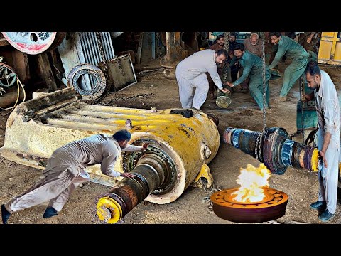 Shaft of the Havey Stone Crusher is Stuck into Hammer || We Repair in Very Strange Way |Bearing Size
