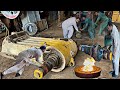 Shaft of the Havey Stone Crusher is Stuck into Hammer || We Repair in Very Strange Way |Bearing Size
