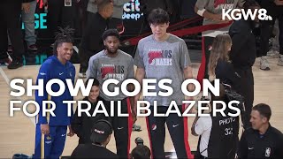 Blazers beat Warriors in first game after head coach's arrest, but shockwaves remain