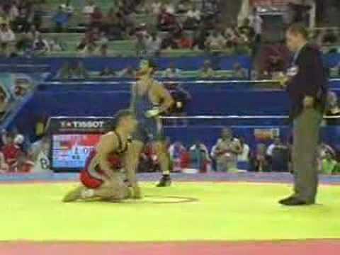 georgian wrestlers bedinadze vs marnette 2006 world champ
