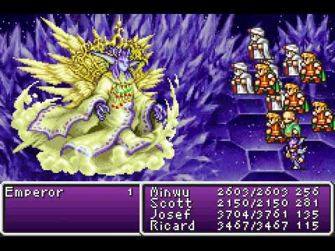 Final Fantasy II Dawn of Souls GBA - Emperor (Light, No Blood Sword) + Ending