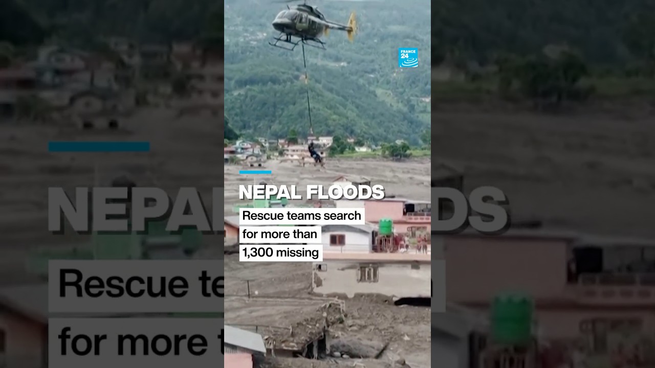 Nepal floods: Rescue teams search for over 1,300 missing • FRANCE 24 English