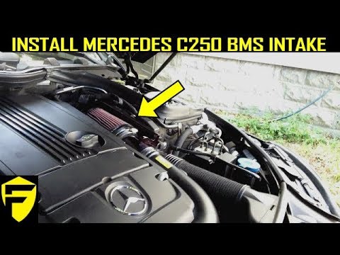 INSTALL K&N COLD AIR INTAKE ON MERCEDES C250