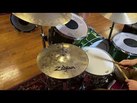 Used Zildjian 14" A Custom Mastersound Hi-Hat Cymbals 960/1205g