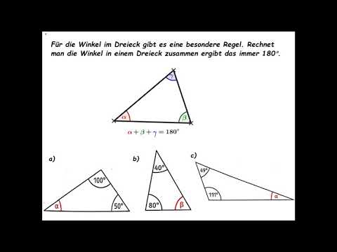 Winkelsumme im Dreieck