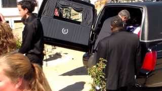 Casket in the hearst