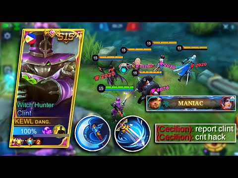 WHEN TOP 1 GLOBAL CLINT TRY THIS DANGEROUS NEW CRIT BUILD!🔥 | CLINT BEST DOUBLE CRIT BUILD!! - MLBB