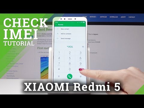 Check IMEI Number of XIAOMI Redmi 5 - IMEI and Serial Number