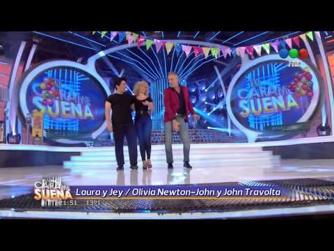 Laura Esquivel y Jey Mammon son Olivia Newton John y John Travolta - Tu Cara Me Suena 2 (Gala 2)