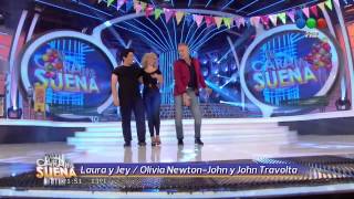 Laura Esquivel y Jey Mammon son Olivia Newton John y John Travolta - Tu Cara Me Suena 2 (Gala 2)
