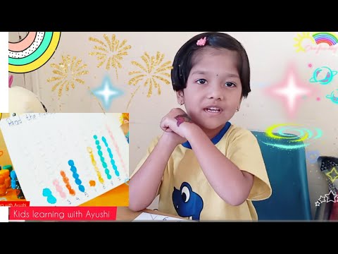 Learn Colours & Numbers with Ayushi | Kids Educational Activity Video💫✨🔢🔷🔻🔺