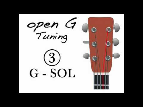 Open G tuning - Afinación Abierta de Sol