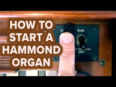 How to Start a Hammond Organ B3 C3 A100 RT3