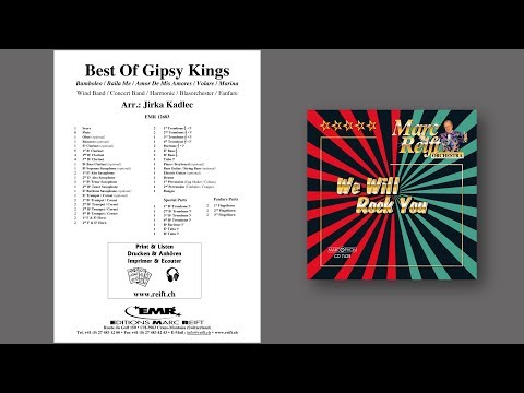 Editions Marc Reift – Jirka Kadlec: Best Of Gipsy Kings - for Concert Band