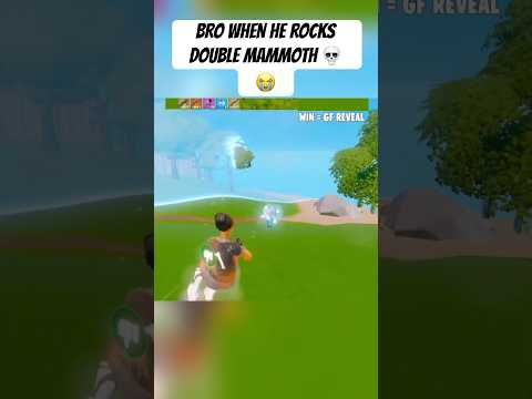 Double mammoth is OP #fortnite #fortniteclips #gaming #shorts
