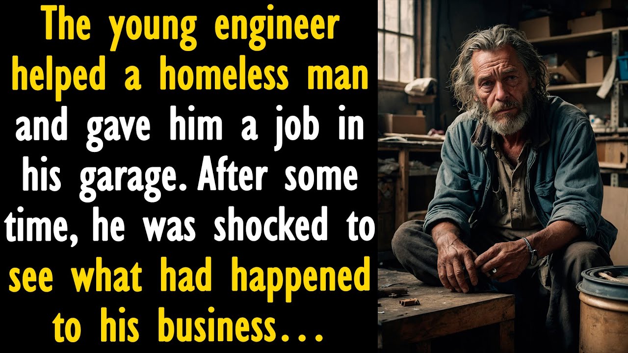 The young engineer helped a homeless man and gave him a job in his garage. After some time...