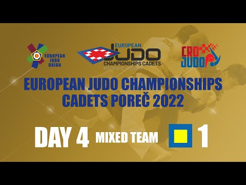Day 4 - Tatami 1 - European Judo Championships Cadet Porec 2022