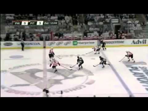 Danny briere scores 1st playoffs goal 2012
