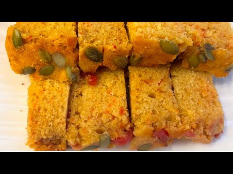 Eggless Atta Carrot Fruit Cake in Kadai | Healthy Soft Moist Cake Without Oil And Maida