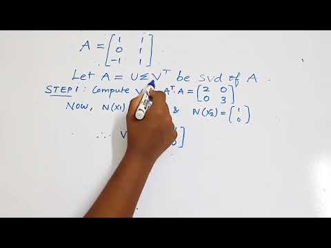 Singular Value Decomposition (SVD) Problem | Full Explanation