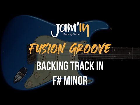 Fusion Groove Guitar Backing Track in F# Minor