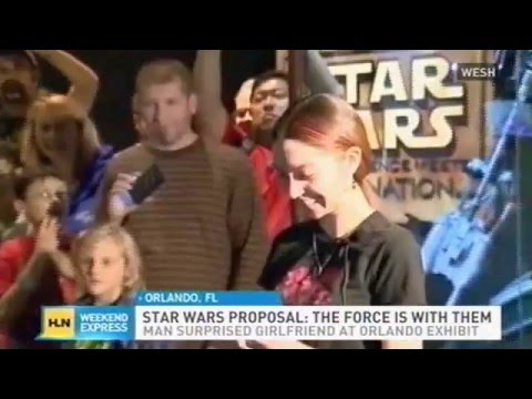 ‘Star Wars’-Themed Wedding Proposal on HLN TV