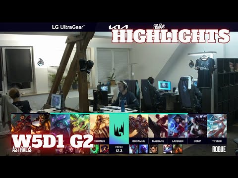 AST vs RGE - Highlights | Week 5 Day 1 S12 LEC Spring 2022 | Astralis vs Rogue W5D1