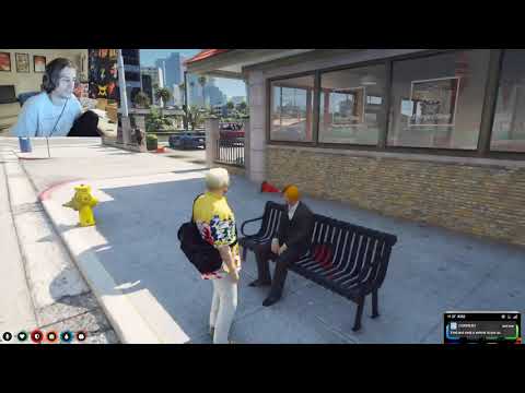xQc's HEATED conversation with Bench Guy (FUNNY) | GTA 5 RP NoPixel 3.0